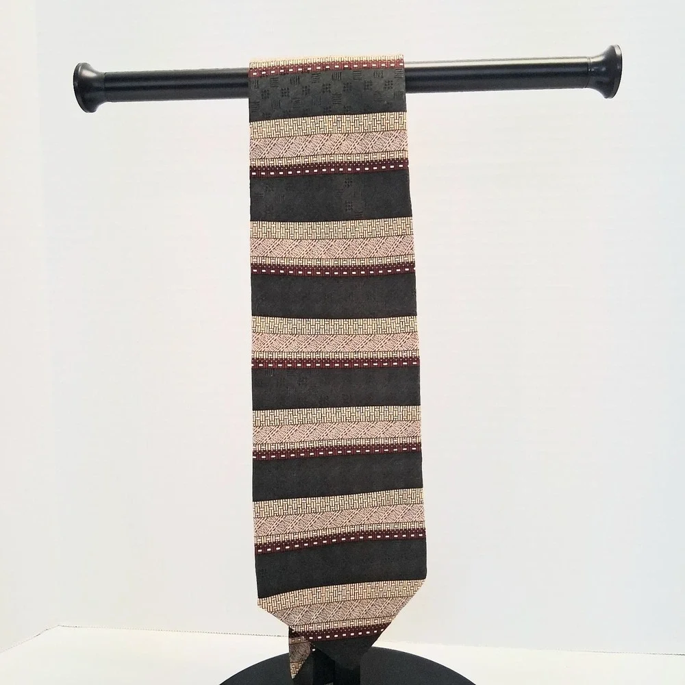 Zianetti Vintage Men's Silk Tie Italian Silk Collection Made In USA 4x57 EUC